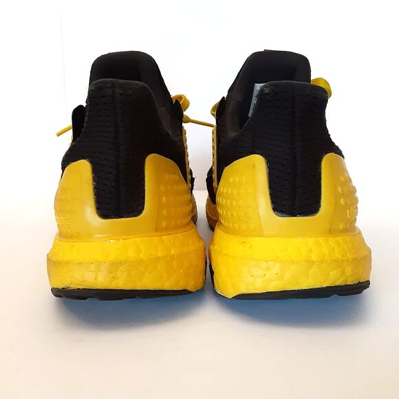 Adidas UltraBoost DNA Color Brick Lego Yellow Sneakers Kids 4.5 Running Shoes - Picture 5 of 11